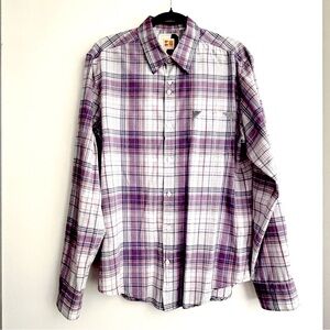 Boss Orange Label Plaid Button Down Large
